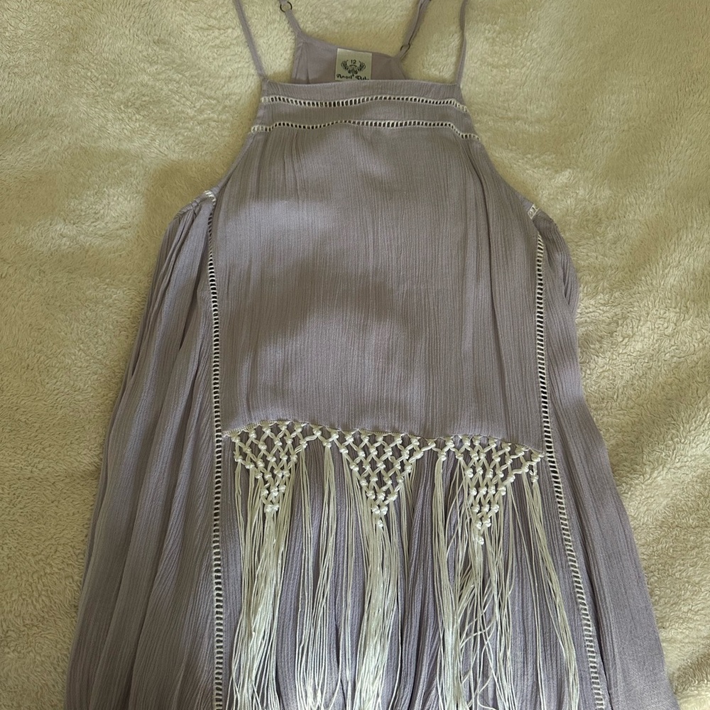 Lavender Fringe Dress Angel Biba Dress